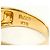 Autre Marque 18K Gelbgold- und Platin-Ring mit Diamant Golden - Ansicht 5
