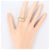 Autre Marque 18K Gelbgold- und Platin-Ring mit Diamant Golden - Ansicht 7