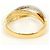 Autre Marque Platin- und Goldring mit Diamant Golden - Ansicht 4
