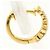 Autre Marque Orecchini a cerchio in oro giallo 18K con diamante D'oro - vista 2