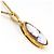 Autre Marque Collar de oro amarillo de 18K con camafeo de concha Dorado - vista 2