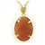 Autre Marque Collar de oro amarillo de 18K con camafeo de concha Dorado - vista 3
