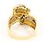 Autre Marque 18K Gelbgold- und Platin-Ring mit Diamanten Golden - Ansicht 4
