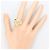 Autre Marque 18K Gelbgold- und Platin-Ring mit Diamanten Golden - Ansicht 6
