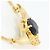 Autre Marque Collana in oro giallo 18K con zaffiro e diamante D'oro - vista 2