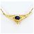 Autre Marque Collana in oro giallo 18K con zaffiro e diamante D'oro - vista 3