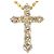 Autre Marque Collana in oro giallo 18K con diamante marrone D'oro
