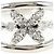 Autre Marque 18K Weißgold Diamantring Golden - Ansicht 2