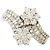 Autre Marque Anello a fascia in oro bianco 18K con diamante D'oro