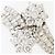 Autre Marque Anello a fascia in oro bianco 18K con diamante D'oro - vista 2
