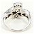 Autre Marque Anello a fascia in oro bianco 18K con diamante D'oro - vista 4