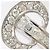 Autre Marque Anillo de banda en oro blanco de 18K con diamante Dorado - vista 2