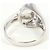 Autre Marque Anillo de banda en oro blanco de 18K con diamante Dorado - vista 4