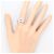 Autre Marque Anillo de banda en oro blanco de 18K con diamante Dorado - vista 7