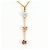 Autre Marque Collana in Oro 14K con Zirconia D'oro