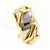 Autre Marque Orecchino a clip in oro giallo 18K e platino D'oro