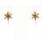 Autre Marque Orecchini a clip in oro giallo 18K con diamanti marroni Marrone D'oro