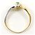 Autre Marque Eleganter 18K Gold- und Platinring Golden - Ansicht 2