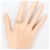 Autre Marque Eleganter 18K Gold- und Platinring Golden - Ansicht 6