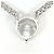 Autre Marque Collana in Platino 850 con Zirconia Cubica - vista 3