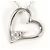 Autre Marque Collana in oro bianco 10K con diamanti Rosa D'oro