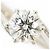 Autre Marque PT900 Platinring mit Diamant - Ansicht 2
