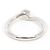 Autre Marque PT900 Platinring mit Diamant - Ansicht 4