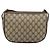 Borsa GUCCI GG Supreme Web Sherry Line in PVC Beige Oro 89 02 032 Auth 184796 D'oro - vista 2