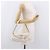 Borsa Christian Dior Trotter Canvas Romantic Chain PVC Bianco Argento Auth 184394SAM - vista 24