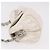 Borsa Christian Dior Trotter Canvas Romantic Chain PVC Bianco Argento Auth 184394SAM - vista 4