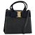 Borsa Salvatore Ferragamo Vala in Pelle 2 modi Navy Gold Auth ka4752 D'oro Blu navy