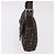 FENDI Zucca Canvas Mamma Baguette Shoulder Bag Black Brown Auth 184826M Marrone Nero - vista 3