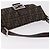FENDI Zucca Canvas Mamma Baguette Shoulder Bag Black Brown Auth 184826M Marrone Nero - vista 6
