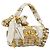 FENDI Zucca Canvas Mamma Baguette Bag Nylon 2way Beige Gold Auth 185628SAM D'oro