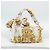 FENDI Zucca Canvas Mamma Baguette Bag Nylon 2way Beige Gold Auth 185628SAM D'oro - vista 12