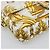 FENDI Zucca Canvas Mamma Baguette Bag Nylon 2way Beige Gold Auth 185628SAM D'oro - vista 16