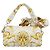 FENDI Zucca Canvas Mamma Baguette Bag Nylon 2way Beige Gold Auth 185628SAM D'oro - vista 2
