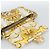 FENDI Zucca Canvas Mamma Baguette Bag Nylon 2way Beige Gold Auth 185628SAM D'oro - vista 20