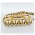 FENDI Zucca Canvas Mamma Baguette Bag Nylon 2way Beige Gold Auth 185628SAM D'oro - vista 5