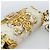 FENDI Zucca Canvas Mamma Baguette Bag Nylon 2way Beige Gold Auth 185628SAM D'oro - vista 6