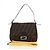 FENDI Zucca Canvas Mamma Baguette Shoulder Bag Black Brown Auth BA13419SAV Marrone Nero - vista 12