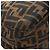 FENDI Zucca Canvas Mamma Baguette Shoulder Bag Black Brown Auth BA13419SAV Marrone Nero - vista 17