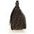 FENDI Zucca Canvas Mamma Baguette Shoulder Bag Black Brown Auth BA13419SAV Marrone Nero - vista 3