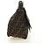 FENDI Zucca Canvas Mamma Baguette Shoulder Bag Black Brown Auth BA13419SAV Marrone Nero - vista 4
