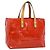 LOUIS VUITTON Monogram Vernis Reade PM Hand Bag Red Rouge M91088 LV Auth ti3944 Rosso