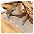 Chloé Bolsa Chloe Paddington de Couro Bege Ouro Prata Auth am11792V Dourado - vista 23