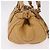 Chloé Bolsa Chloe Paddington de Couro Bege Ouro Prata Auth am11792V Dourado - vista 4