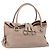 Bolso de mano Salvatore Ferragamo de cuero beige dorado Auth 185164A