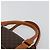 Céline Borsa CELINE Macadam Canvas PVC Pelle Marrone Oro Auth ep14779 D'oro - vista 14