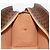 Céline Borsa CELINE Macadam Canvas PVC Pelle Marrone Oro Auth ep14779 D'oro - vista 23